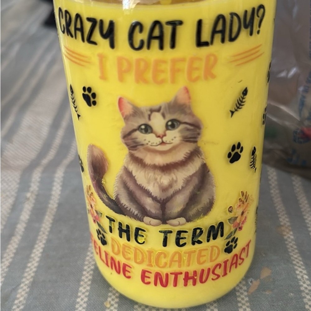 Yellow Cat Enthusiast Mug